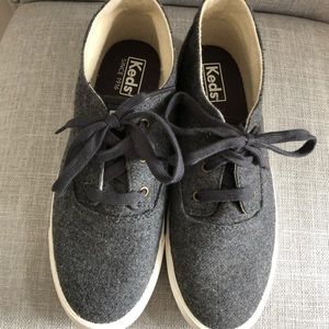 Keds Felt Canvas Sneakers (Gray)